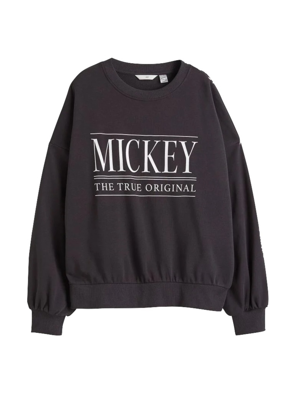 H&M Black Sweatshirt with White Mickey Logo